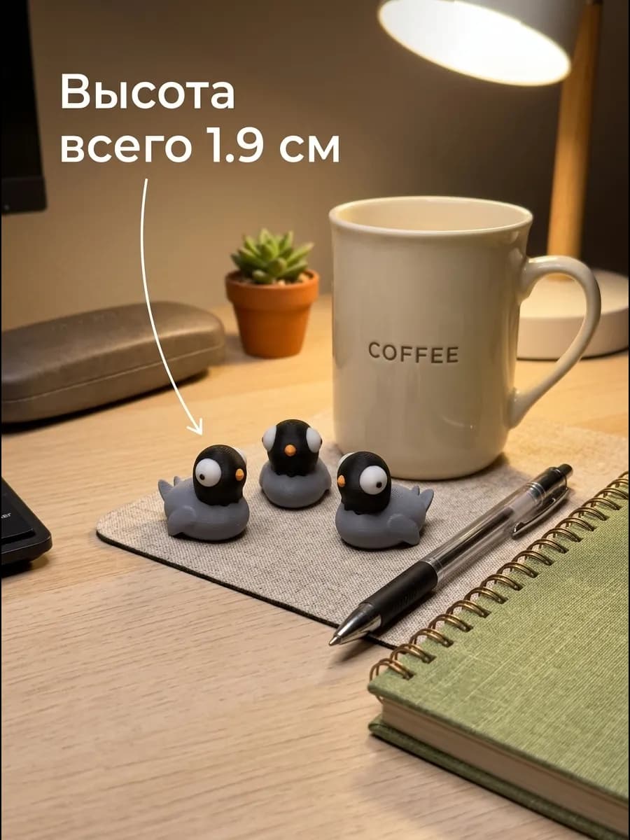Фигурки голуби мини для декора — миниатюра 2