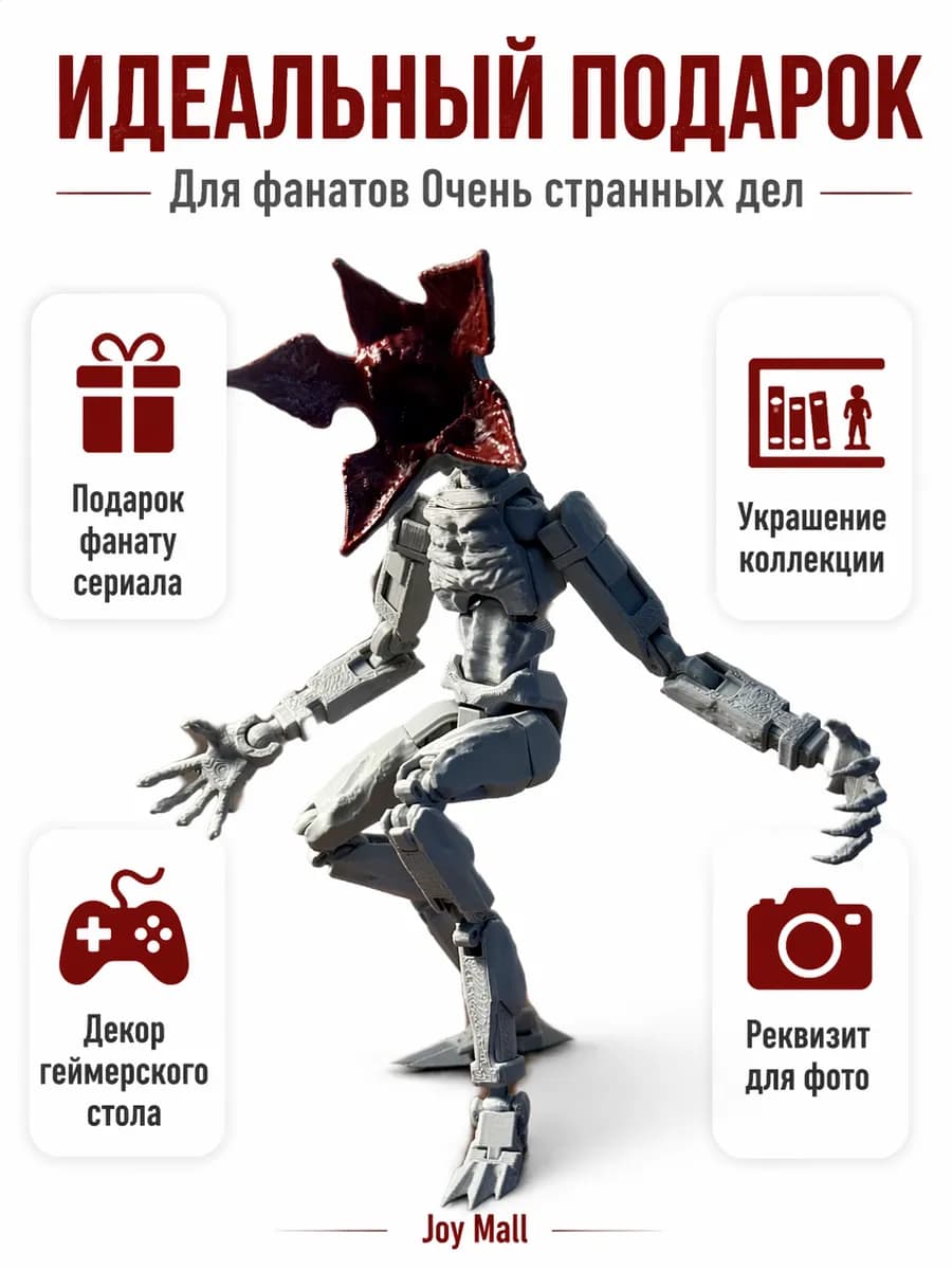 Фигурка Демогоргон подвижная 3D Очень странные дела — миниатюра 8