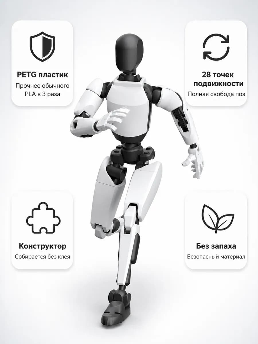 Фигурка Димми Тесла подвижная Dummy 13 робот конструктор — миниатюра 5