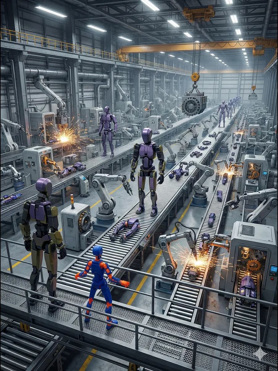 Экшн фигурка шарнирная с оружием подвижная 3D робот — миниатюра 2